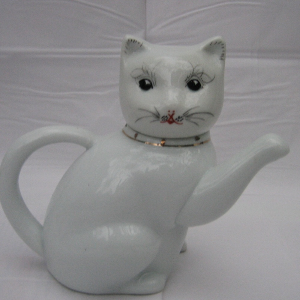 Chinese Hand-Decorated Porcelain Tea Pot